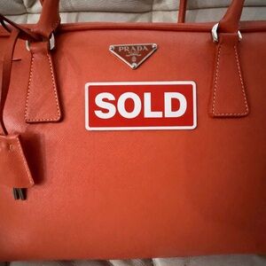 Prada Vibrant Orange Satchel